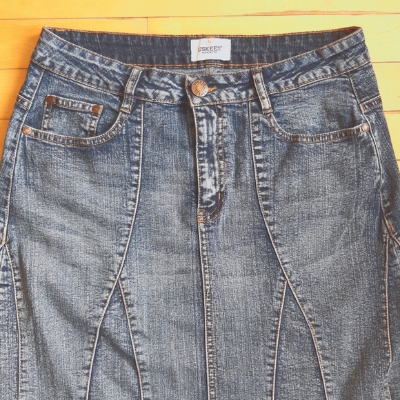 ☀️USKEES Jean Midi Skirt - Picture 3 of 6